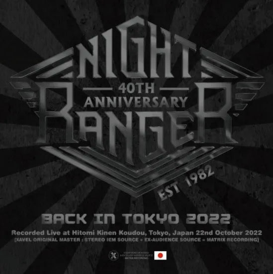 NIGHT RANGER / Back in Tokyo 2022 (2CDR)