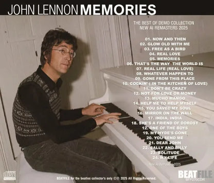 JOHN LENNON / MEMORIES THE BEST OF DEMO COLLECTION NEW AI REMASTERS 2025 (1CDR)