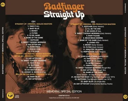 BADFINGER / STRAIGHT UP MEMORIAL SPECIAL EDITION (2CD)