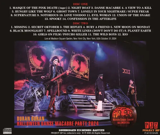 DURAN DURAN / FIESTA DE DANZA MACABRA DE HALLOWEEN 2024 MESA DE SONIDO ESTÉREO (2 CDR)