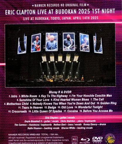 ERIC CLAPTON / BUDOAN 2025 1ST NIGHT (1BDR+1DVDR)
