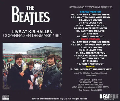 THE BEATLES / LIVE AT K.B.HALLEN, COPENHAGEN DENMARK 1964 (1CDR)