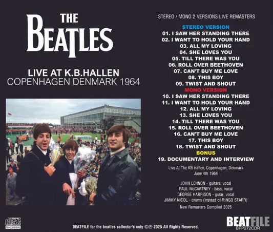 THE BEATLES / LIVE AT K.B.HALLEN, COPENHAGEN DENMARK 1964 (1CDR)