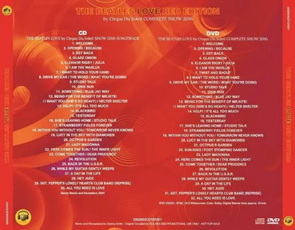 THE BEATLES / LOVE by Cirque du Soleil COMPLETE SHOW 2016 RED EDITION (1CD+1DVD)