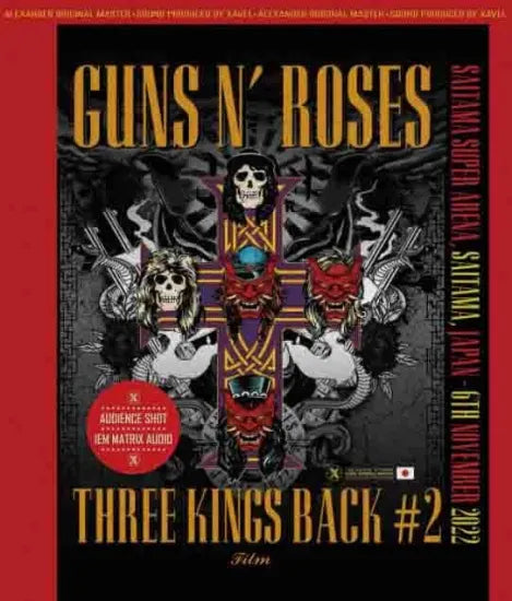 GUNS N' ROSES / THREE KINGS BACK #2 EN DIRECTO EN JAPÓN 2022 Edición limitada (3 CD en papel con 2 CD adicionales)