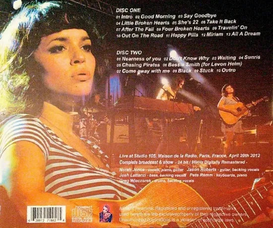 NORAH JONES / Pequeños corazones rotos en París SONIDO ESTÉREO (2 CD)