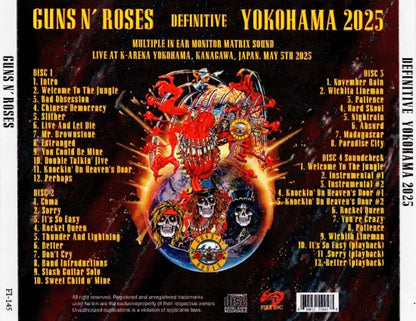 GUNS N' ROSES / DEFINITIVE YOKOHAMA 2025 Multiple IEM Sound (4CDR)