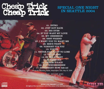 CHEAP TRICK / SPECIAL ONE NIGHT IN SEATTLE 2004 (1CDR)