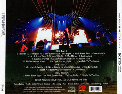 DREAM THEATER / BOSTON 2025 (3CDR)