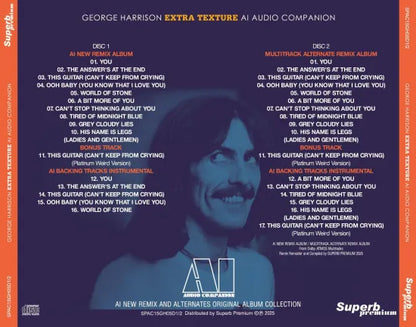 GEORGE HARRISON / EXTRA TEXTURE AI - AUDIO COMPANION (2CD)