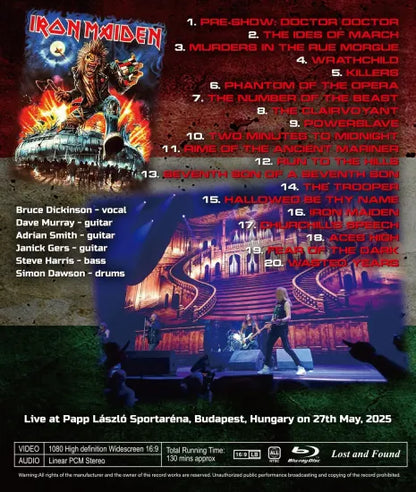 IRON MAIDEN / OPENING NIGHT IN BUDAPEST 2025  FULL HD MULTI CAMERA ANGLE EDITION PRO SHOT (1BDR)