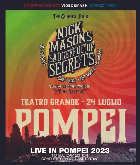 EL PLATO LLENO DE SECRETOS DE NICK MASON / EN VIVO EN POMPEI 2023 EDICIÓN MULTICÁMARA HD (1BDR)