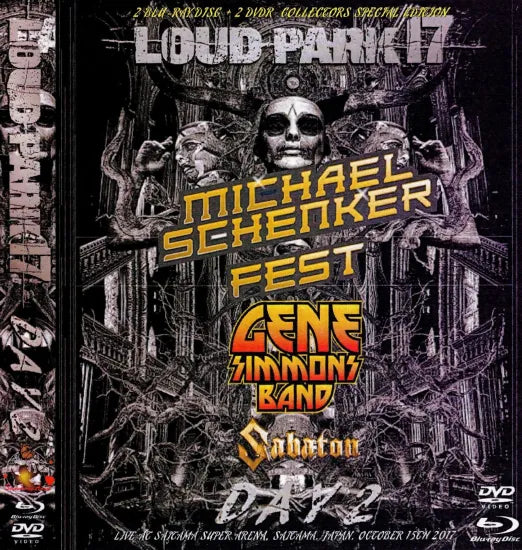 SABATON / GENE SIMMONS BAND / MICHAEL SCHENKER FEST LOUD PARK 17 DÍA2 (2BDR+2DVDR)