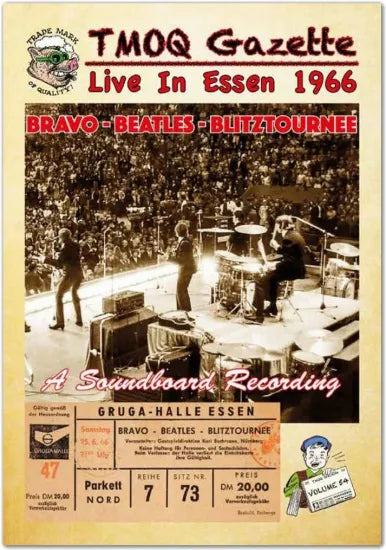 THE BEATLES / LIVE IN ESSEN 1966 BRAVO-BEATLES-BLITZTOURNEE (2CD HMC-BOOKLET)
