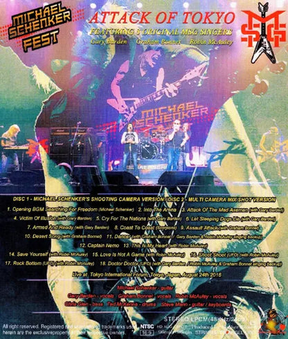 MICHAEL SCHENKER FEST (con 3 cantantes originales de MSG) / ATTACK OF TOKYO (2BDR)