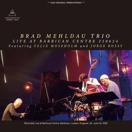 BRAD MEHLDAU TRIO / DAL VIVO AL BARBICAN CENTRE 250624 (2CDR)