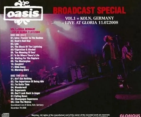 OASIS / BROADCAST SPECIAL VOL.1 (2CDR)