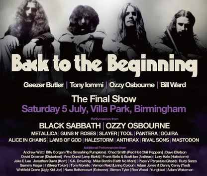 V.A. (BLACK SABBATH and FRIENDS) / BACK TO THE BEGINNING (6CDR) STEREO SOUNDBOARD
