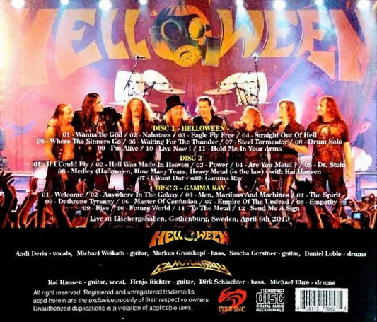 HELLOWEEN & GAMMA RAY / HELLISH ROCK PART II IN GOTHENBURG (3CDR)
