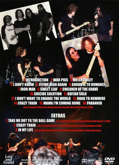 OZZY OSBOURNE / CAMDEN 2003 WITH JASON NEWSTED (1DVDR)