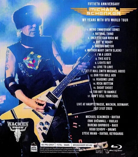 MICHAEL SCHENKER / WACKEN OPEN AIR 2025 PRO SHOT (1HAB)