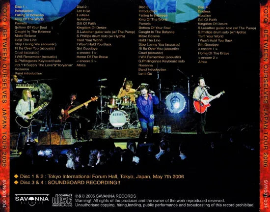 TOTO / Between Ourselves (4CDR)