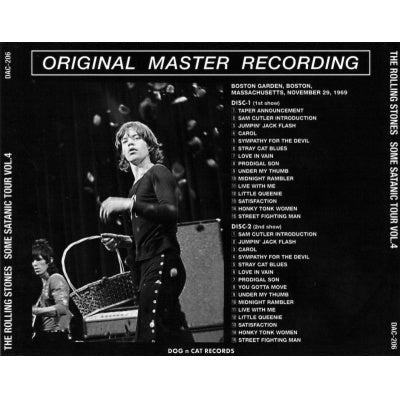THE ROLLING STONES / SOME SATANIC TOUR VOL.4 2CD DAC-206