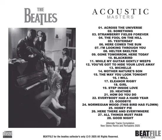 THE BEATLES / ACOUSTIC MASTERS (1CDR)