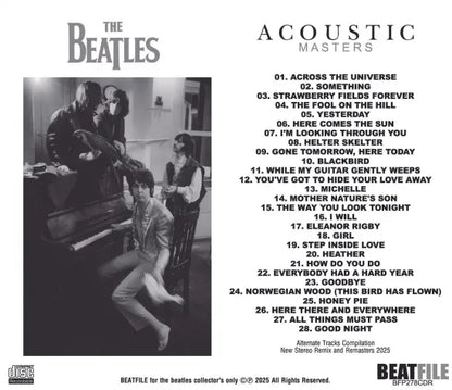 THE BEATLES / ACOUSTIC MASTERS (1CDR)
