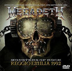 MEGADETH / MONSTERS OF ROCK REGGIO EMILIA 1992 PRO SHOT (1DVDR)