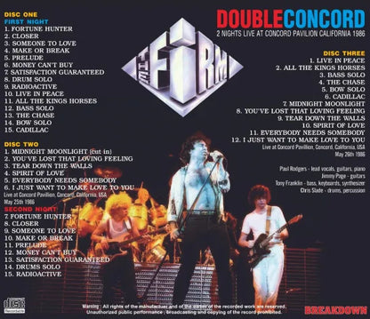 THE FIRM / DOUBLE CONCORD 1986 (3CDR)