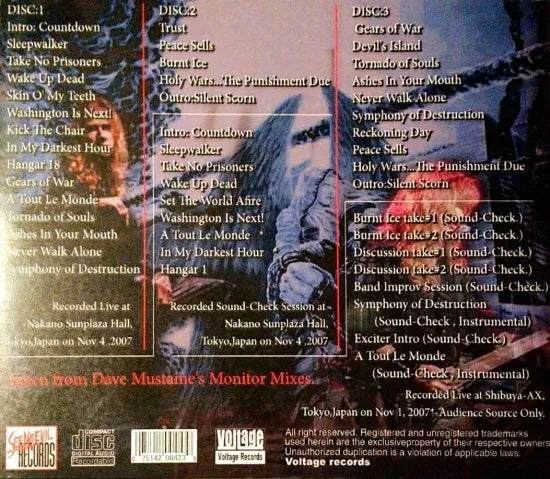 MEGADETH / FUCKIN' PA! (3CDR)