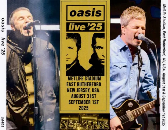 OASIS / METLIFE STADIUM, EAST RUTHERFORD. AUGUST 31ST SEPTEMBER 1ST 2025 (2CDR+2BDR)