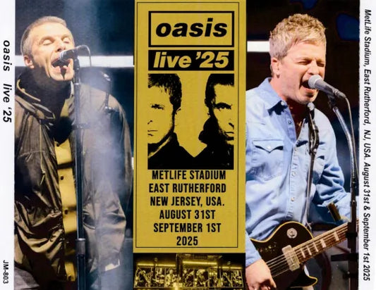 OASIS / METLIFE STADIUM, EAST RUTHERFORD. AUGUST 31ST SEPTEMBER 1ST 2025 (2CDR+2BDR)