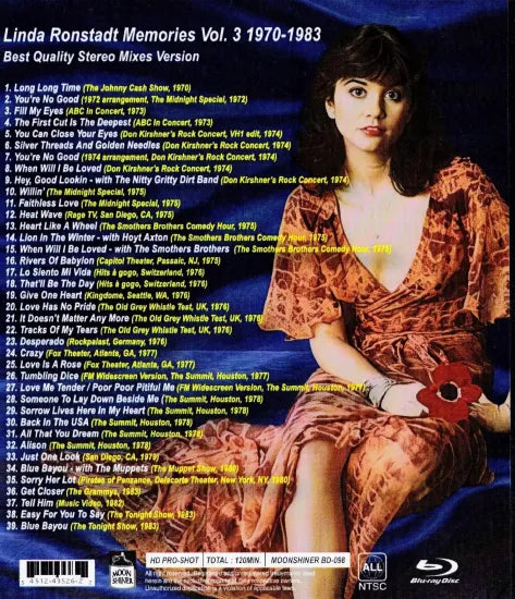 Linda Ronstadt / Memories Vol. 3 1970-1983 Best Quality Stereo Mixes Version HD Pro-shot (1BDR)