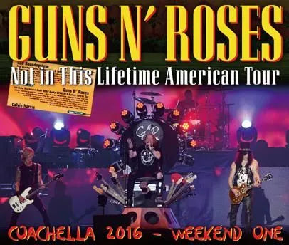 GUNS N' ROSES / COACHELLA 2016 WEEKEND ONE (2CDR+1DVDR)