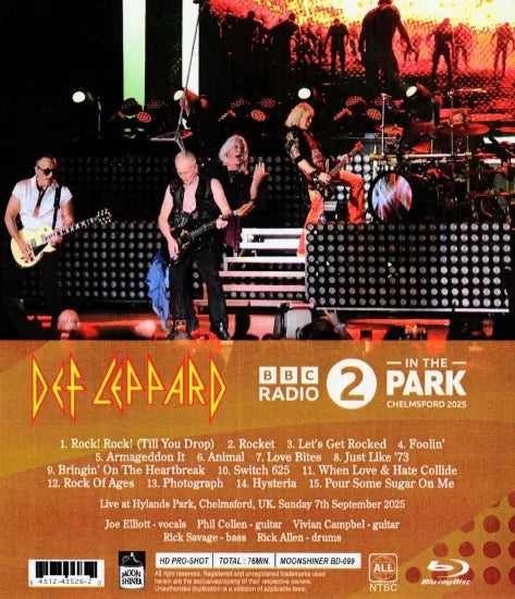 Def Leppard / BBC Radio 2 En el parque 2025 HD Pro-shot (1BDR)