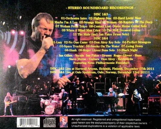 DEEP PURPLE / 2 NOCHES DEL NORTE DE EUROPA MESA DE SONIDO ESTÉREO (4 CDR)