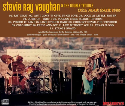 STEVIE RAY VAUGHAN &amp; DOUBLE TROUBLE / DEL MAR FAIR 1985 (1CDR)