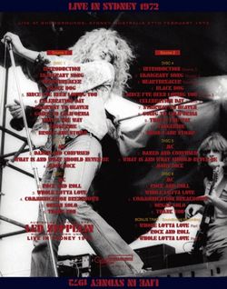 LED ZEPPELIN / NO LONGER DOWN UNDER LIVE IN SYDNEY 1972 (6CD)