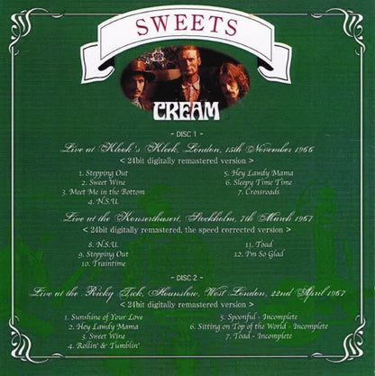 CREAM / SWEETS (2CD) West London 1967
