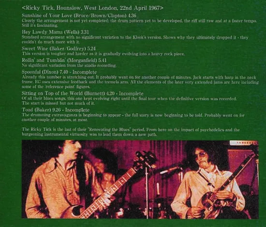 CREAM / SWEETS (2CD) West London 1967