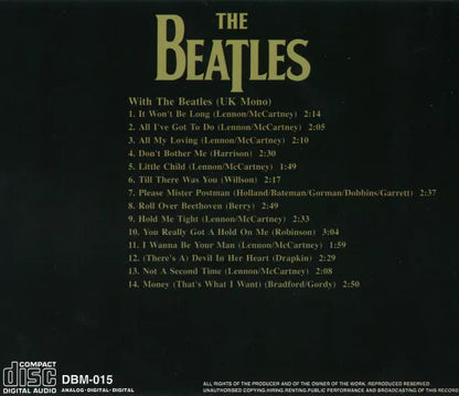 THE BEATLES / WITH THE BEATLES [UK Mono Dr Ebbetts DBM-015] (1CD)