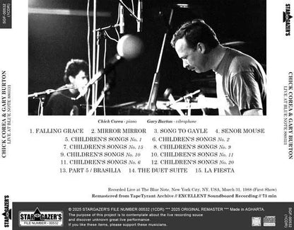 CHICK COREA & GARY BURTON / LIVE AT BLUE NOTE 880331 (1CDR)