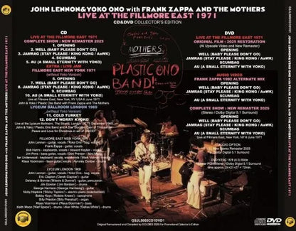 JOHN LENNON with FRANK ZAPPA AND THE MOTHERS / LIVE AT THE FILLMORE EAST 1971 (1CD+1DVD)