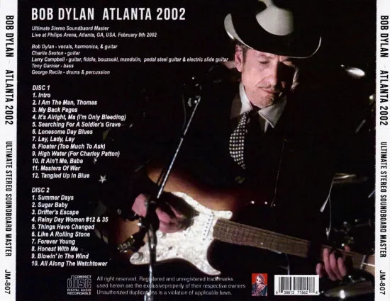 BOB DYLAN / ATLANTA 2002 (2CDR)