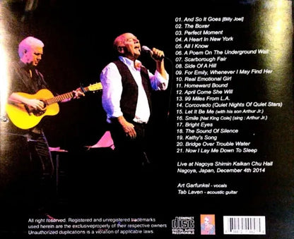 ART GARFUNKEL / his voice truly came back Japan Tour 2014 First Night (1CDR)