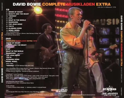 DAVID BOWIE / COMPLETE MUSIKLADEN EXTRA LIVE ON TV GERMANY 1978 (1CD+1DVD)