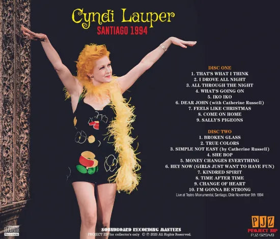 CYNDI LAUPER / SANTIAGO 1994 (2CDR)