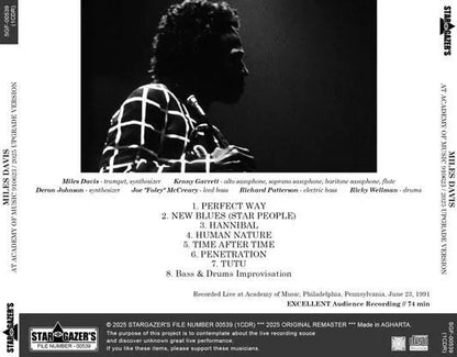 MILES DAVIS / AT ACADEMY OF MUSIN 910623 / 2025 UPGRADE VERSION (1CDR)
